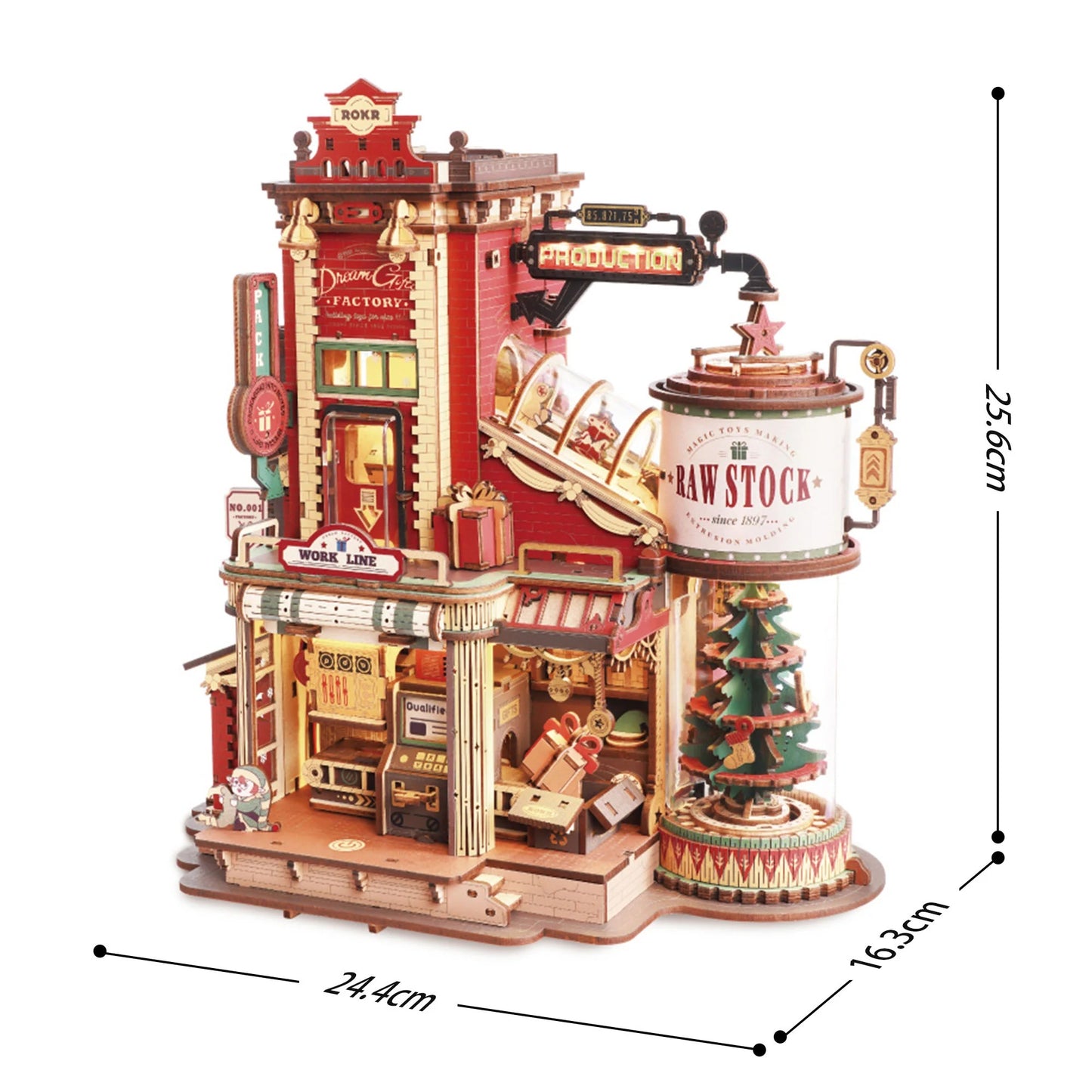 ROKR Dream Gift Factory Wooden Music Box EAB01