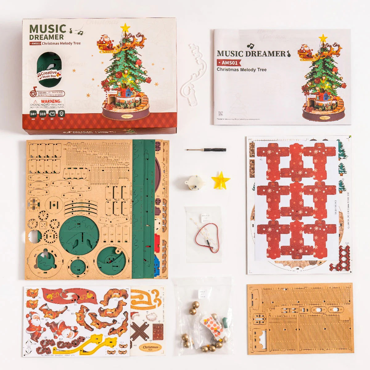 Rolife Christmas Melody Tree Music Dreamer.