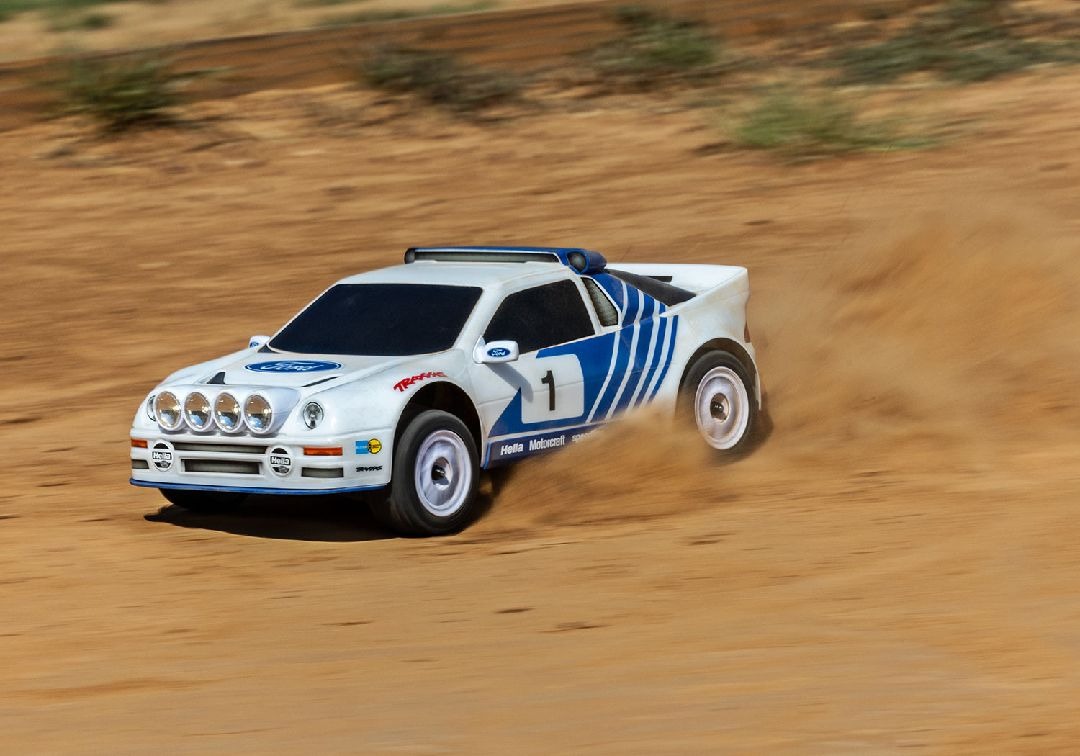 Traxxas 1/16 RS200 Mini Rally VXL-3S 4x4 RTR - White (B&C Incl)