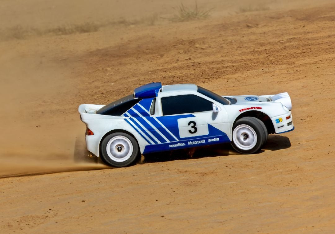 Traxxas 1/16 RS200 Mini Rally VXL-3S 4x4 RTR - White (B&C Incl)