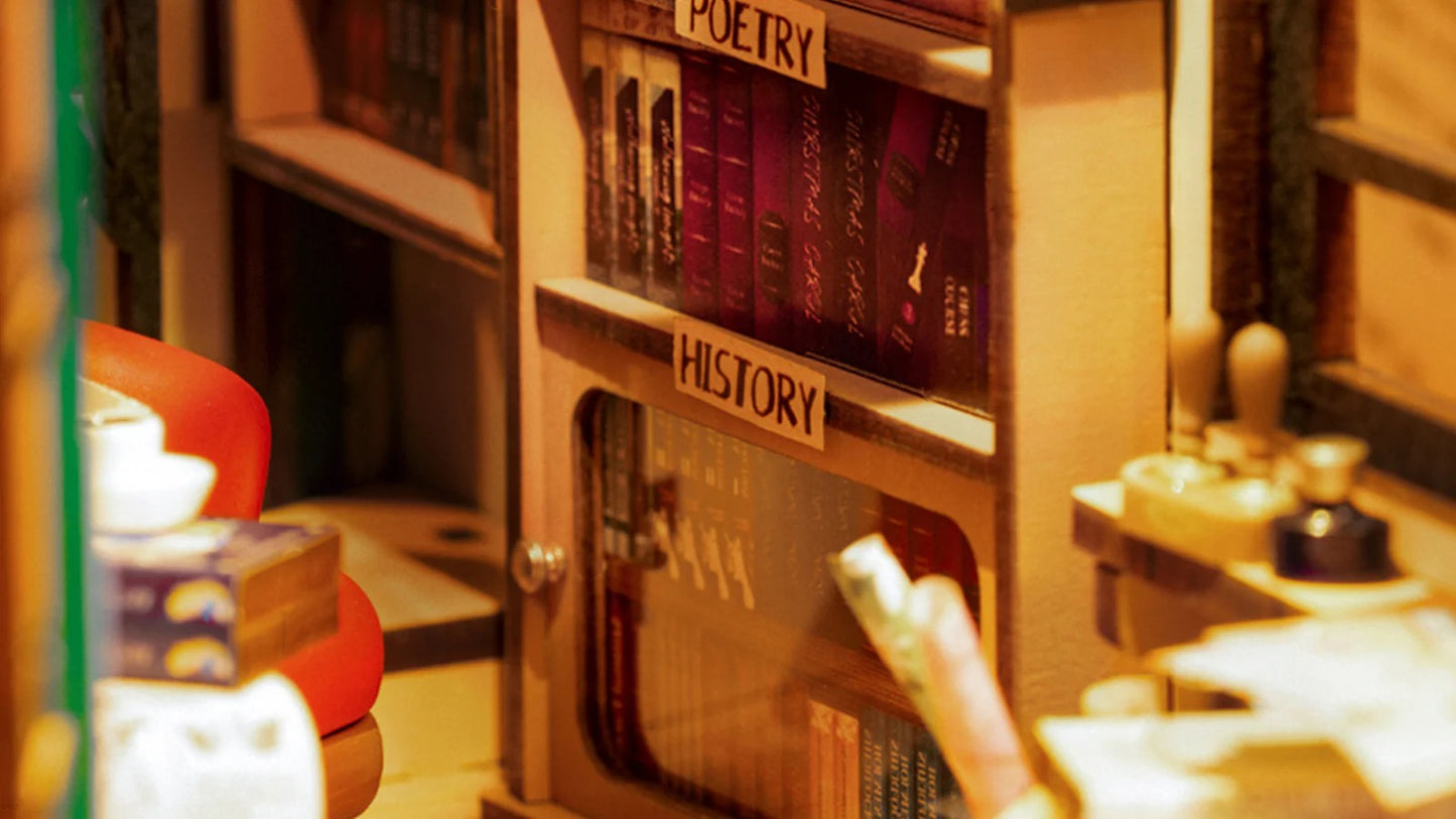 Rolife Bookstore DIY Book Nook Shelf Insert Kit