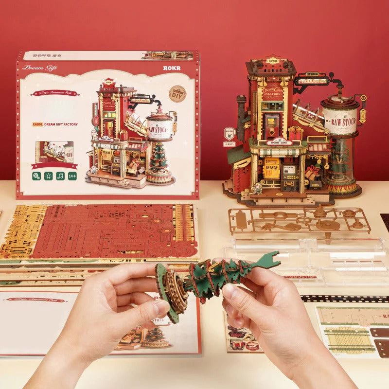ROKR Dream Gift Factory Wooden Music Box EAB01