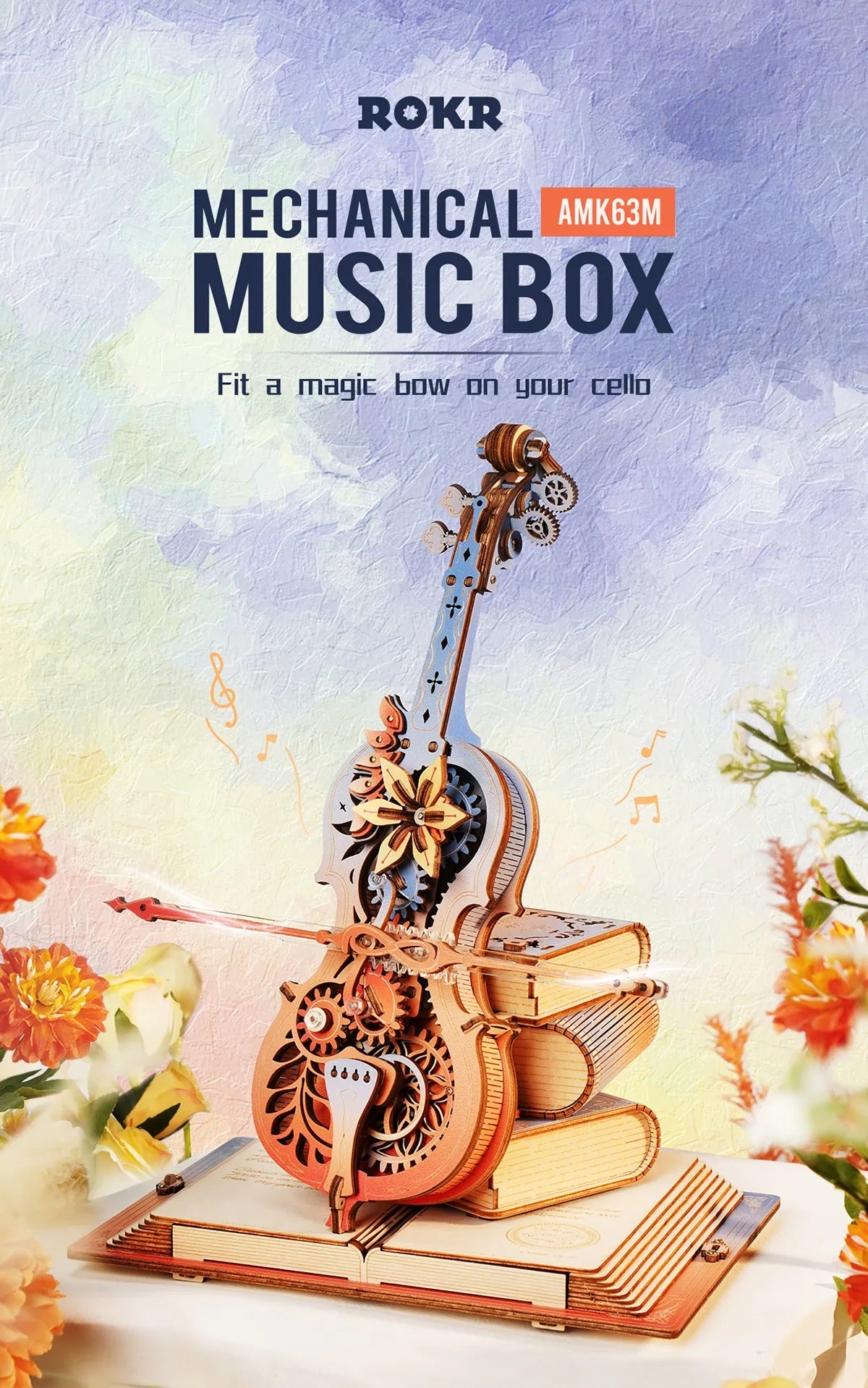 ROKR Symphony of Gorgeous Dreams Mechanical Music Box