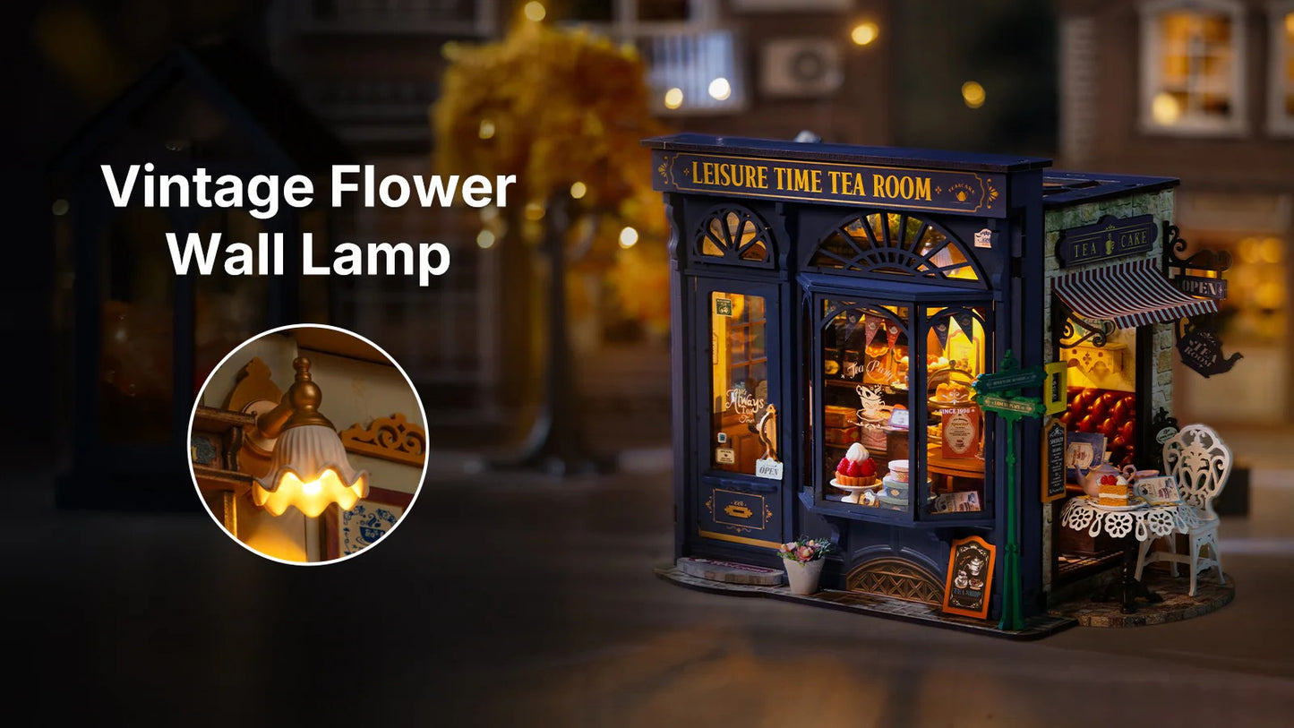 Rolife Leisure Time Tea Room DIY Miniature House DG171