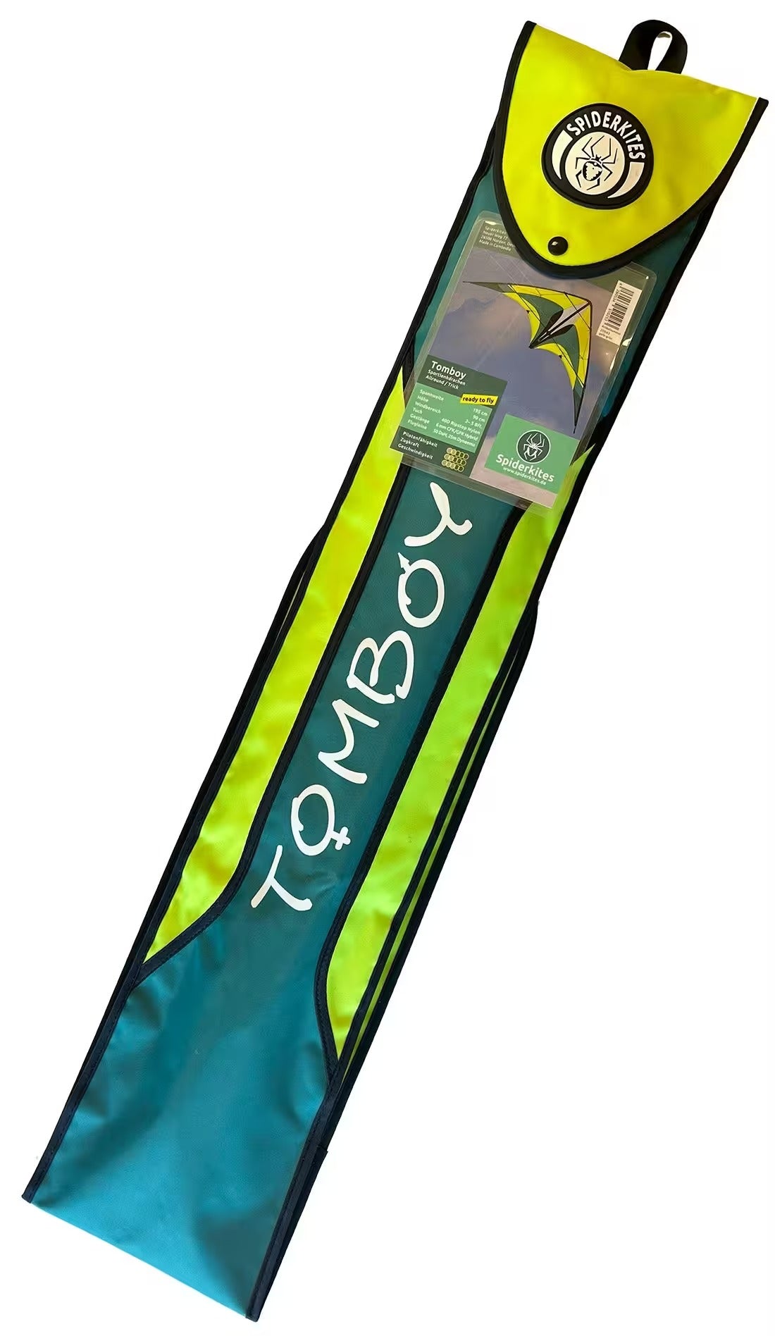 Spiderkites Tomboy 2025 Green stunt kite 20043 Green 195 x 90 cm
