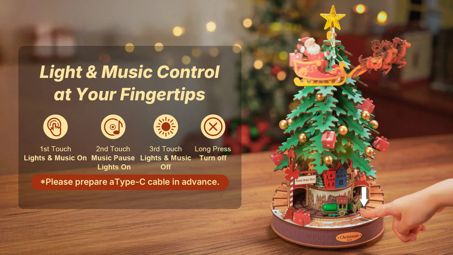 Rolife Christmas Melody Tree Music Dreamer.