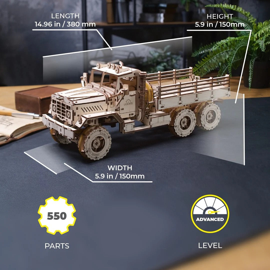 UGears Cargo Truck (New Model) - 550 Pieces