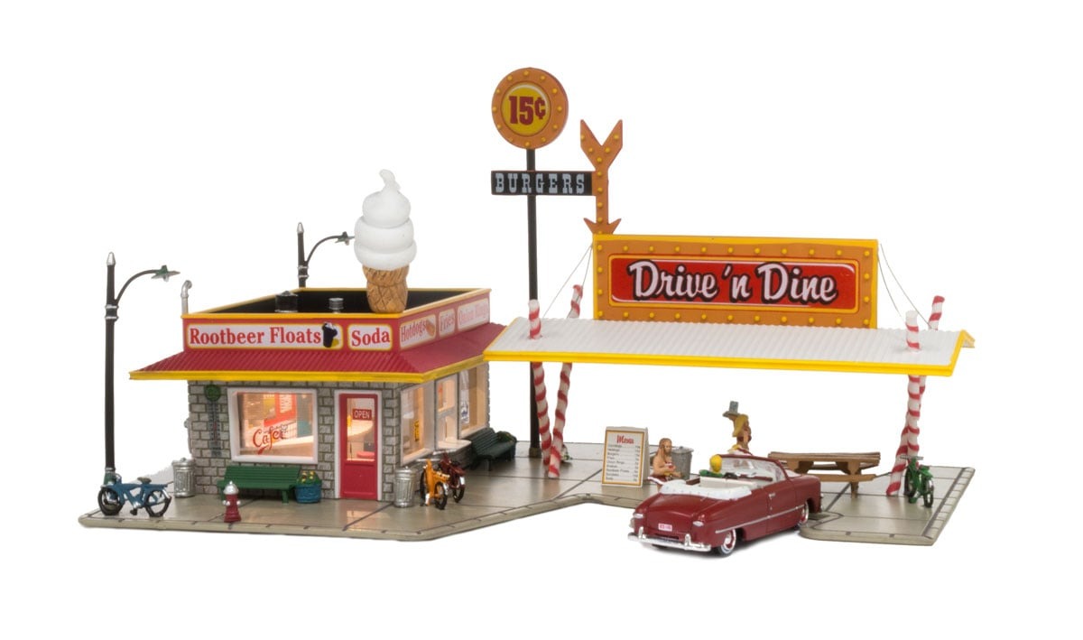 DRIVE 'n DINE (LIT) (HO) Structure SCALE WOO5029