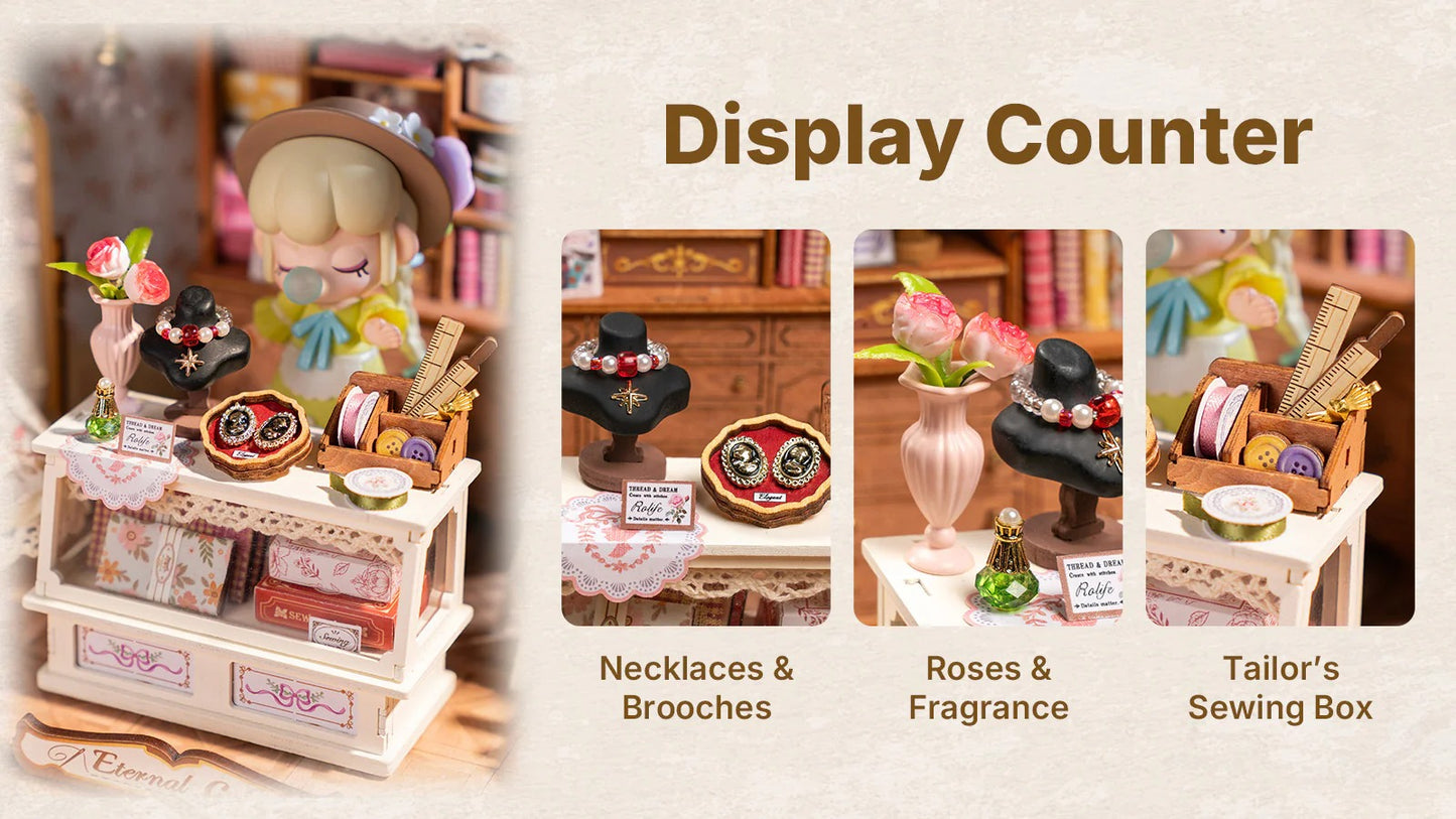 Rolife Elsa's Tailoring DIY Miniature House DG178