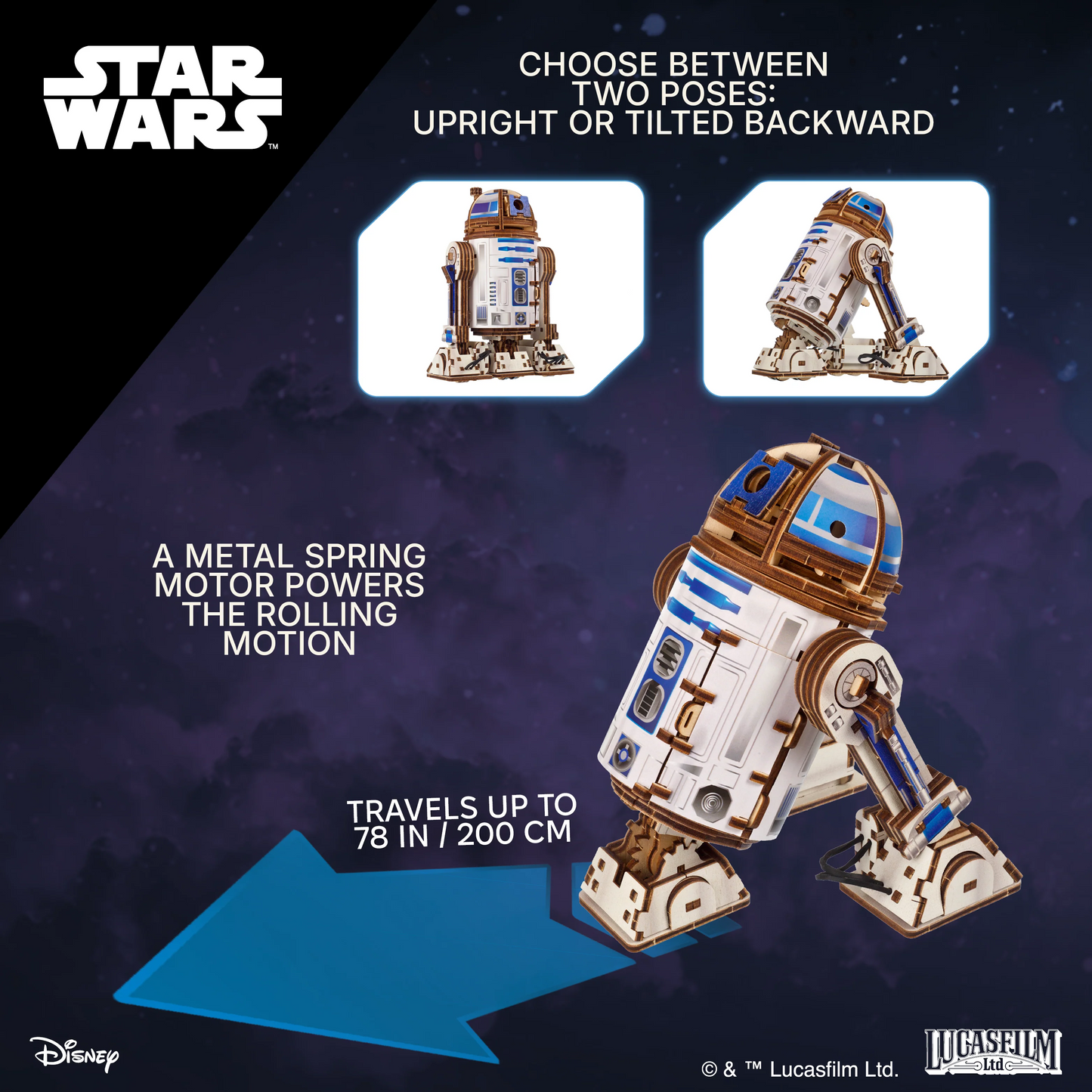 UGears R2-D2™ - 315 Pieces (Medium) Christmas