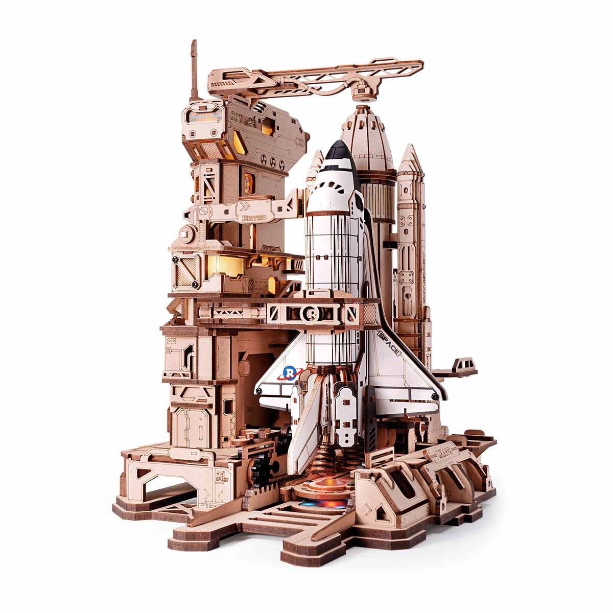 ROKR Space Shuttle Mechanical Gear 3D Wooden Puzzle