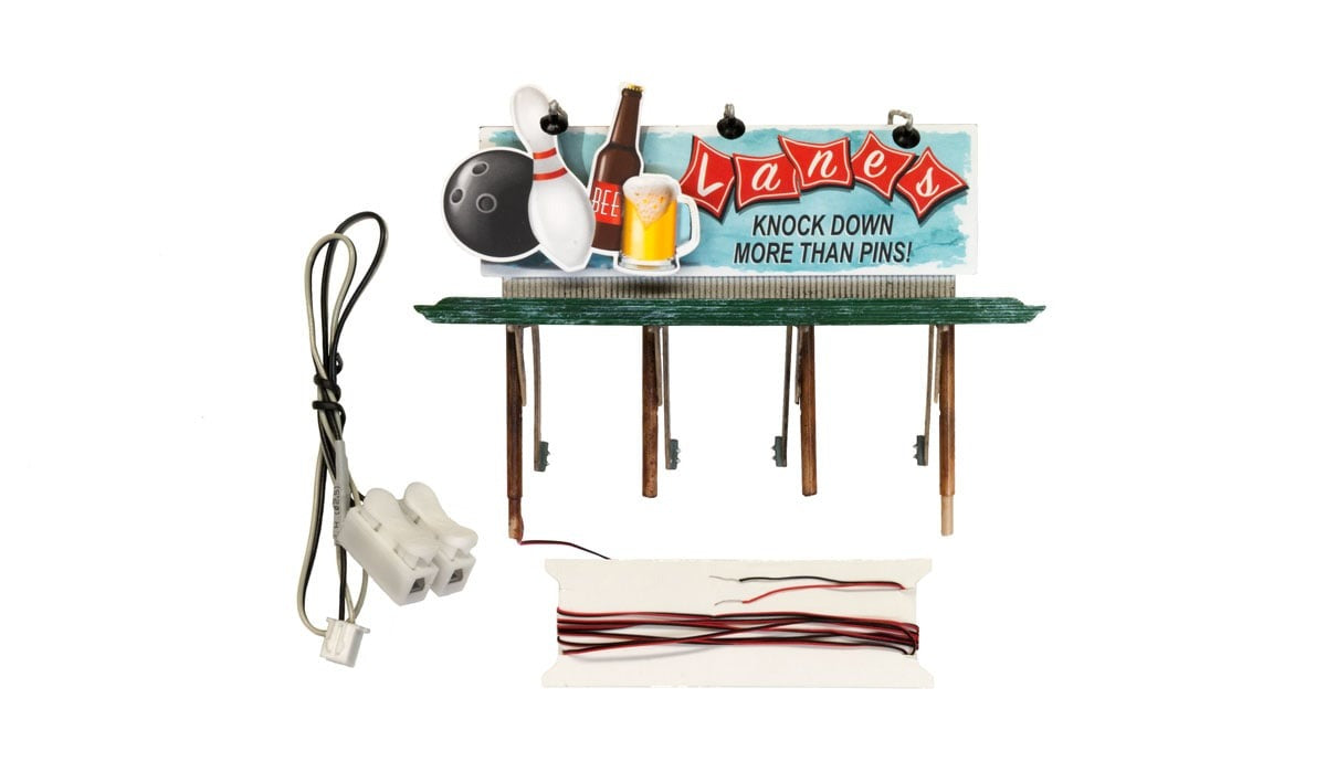 Lanes Bowling & Bar - (HO) Sign Billbord
