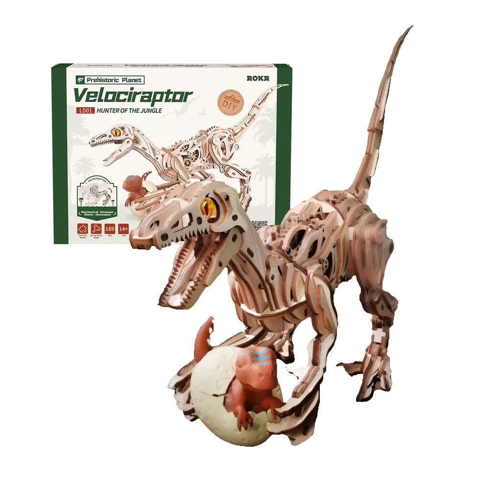 ROKR Velociraptor 3D Wooden Puzzle LD01
