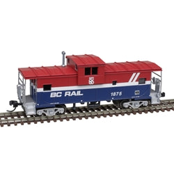 N MASTER EXTENDED VISION CABOOSE BC RAIL #1875