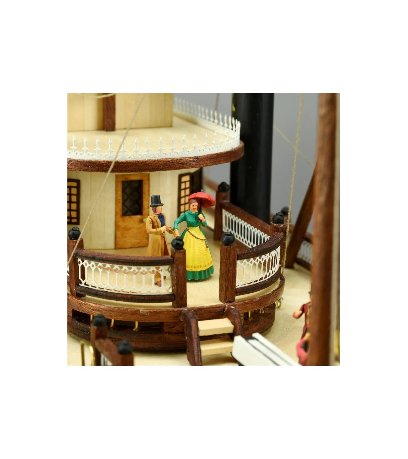 Paddle Steamer King of the Mississippi. 1:80 Wooden Model Kit Boat ART20515