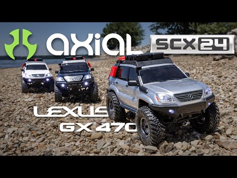 1/24 SCX24 Lexus GX 470 4X4 RTR Brushed Rock Crawler, Silver