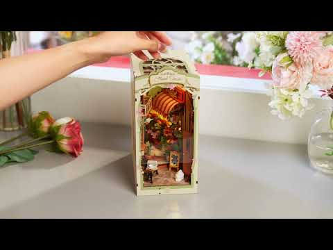 Rolife Floral Corner DIY Book Nook Shelf Insert ROETGB09