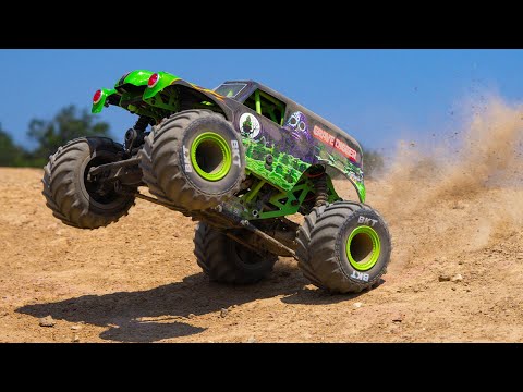 1/18 Mini LMT Grave Digger 2S 4X4 RTR Brushed Monster Truck, Green