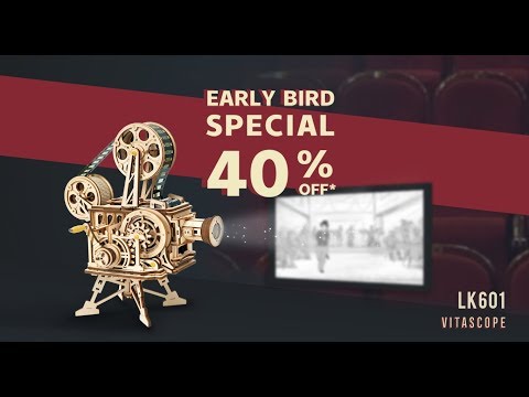 ROKR Vitascope Movie Projector 3D Wooden Puzzle