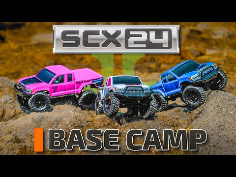 1/24 SCX24 Base Camp 4X4 RTR Brushed Rock Crawler, Blue