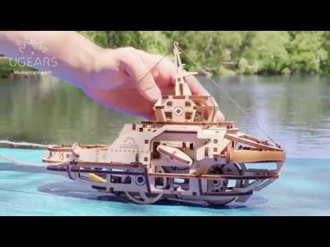 UGears Tugboat - 169 Pieces (Easy) 70078