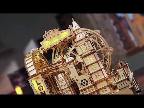 ROKR London Marble Run – Marble Travel 3D Wooden Puzzle