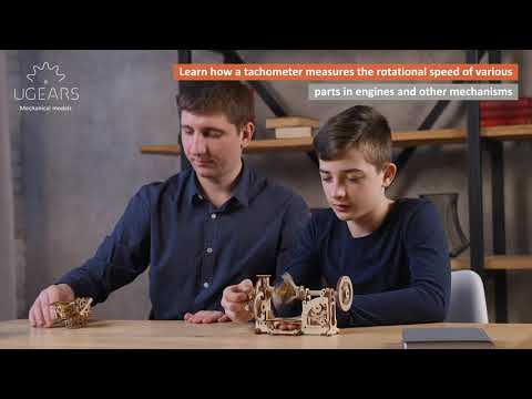 UGears STEM LAB Tachometer - 117 Pieces