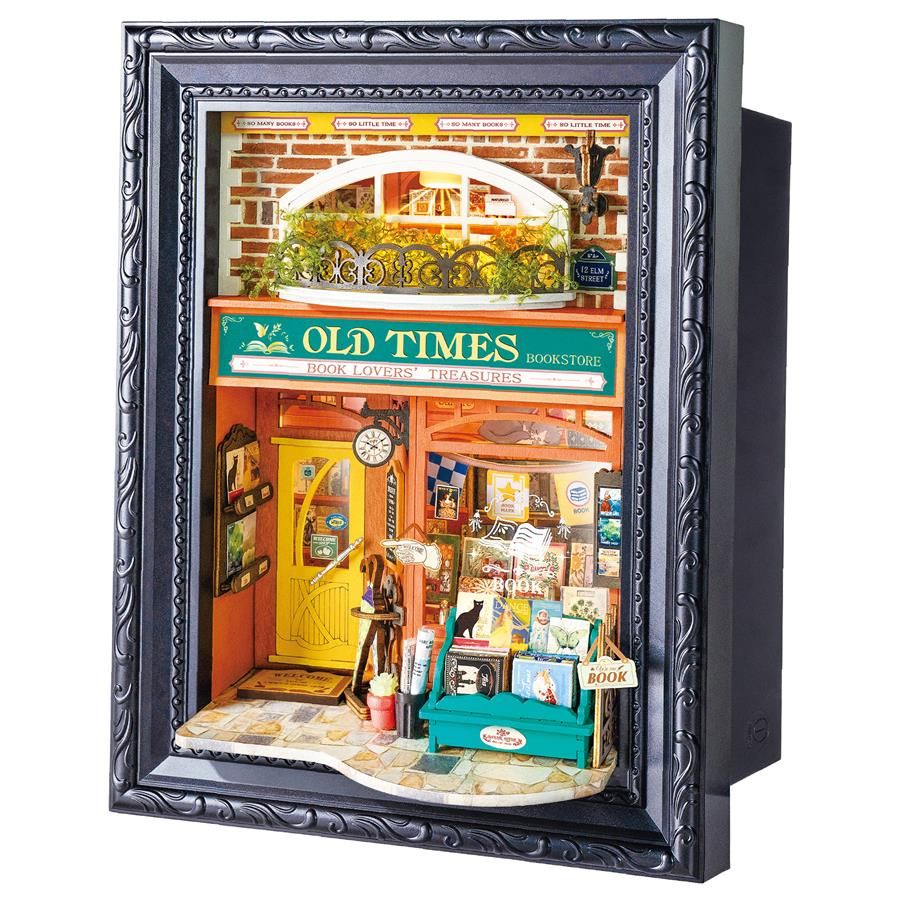 Rolife Old Times Bookstore 3D Wooden Puzzle DP004