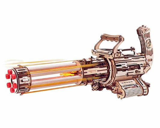 ROKR Rotating-Barrel Machine Gun Toy 3D Wooden Puzzle