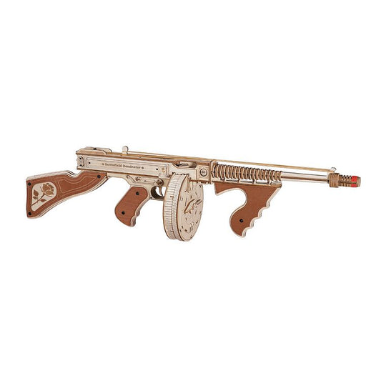 ROKR Thompson Submachine Gun Toy 3D Wooden Puzzle ROELQB01