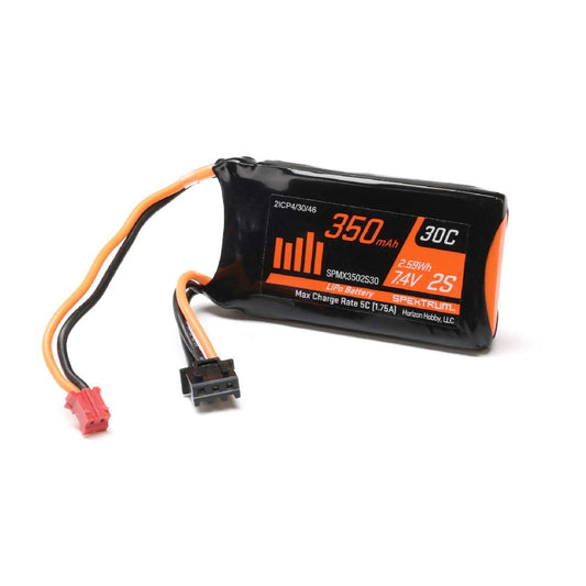 Spektrum 350mAh 2S 7.4V LiPo w/ PH2.0 2pin Power SPMX3502S30