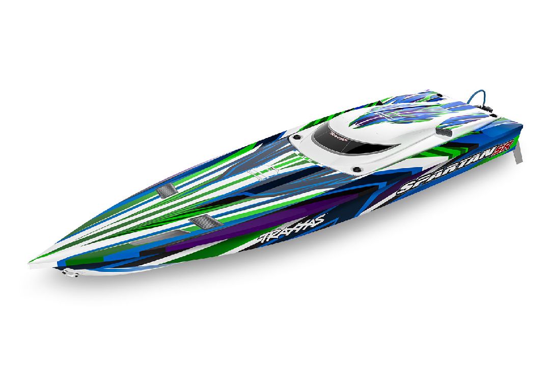 TRA103076-4GREEN Traxxas Spartan SR 36" Race Boat with Self-Righting - Green