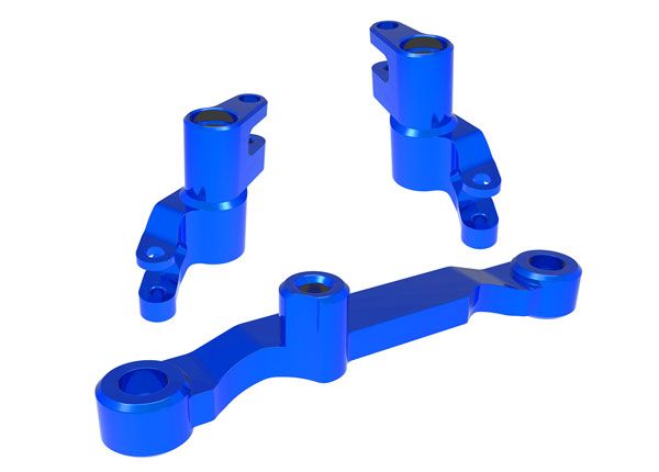 Traxxas Steering bellcranks, draglink (blue aluminum) TRA10743-BLUE