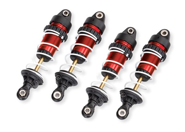 Traxxas Shocks, GTR long, RED (assembled with springs) (4) TRA10765-RED