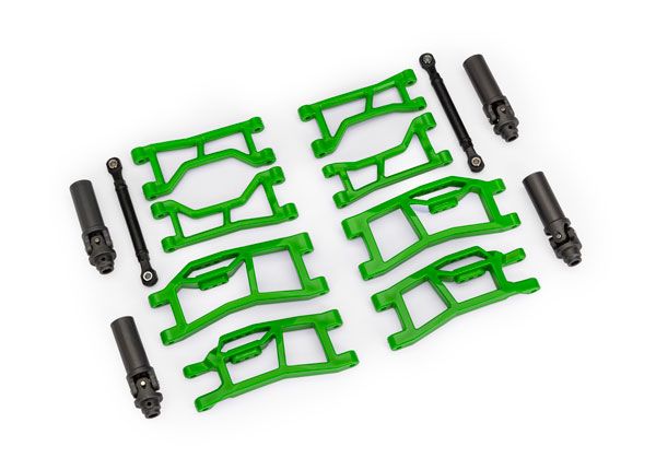 Traxxas Suspension kit, Mini Maxx WideMaxx, green TRA10790-GRN