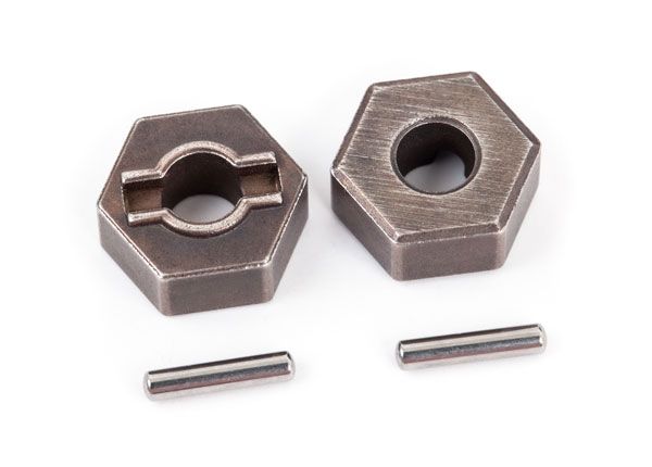 Traxxas Wheel Hubs, 12mm Hex (Steel) (2)/ Axle Pins (2) TRA1654R