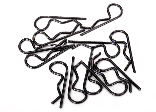 Traxxas Standard Size Body Clips - Black (12) TRA1834A