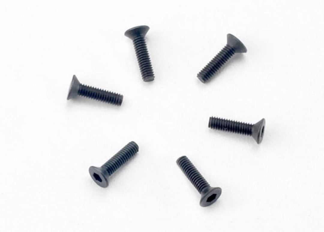 Traxxas 2.5x10mm Countersunk Machine Screws (Hex Drive) (6) TRA2523