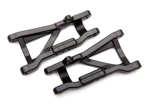 TRA2555X Traxxas Suspension arms, rear (black) (2) (heavy duty, cold weather material)