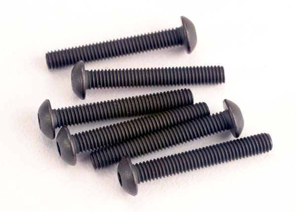 Traxxas 3X20mm Button Head Screws (Hex Drive) (6) TRA2580