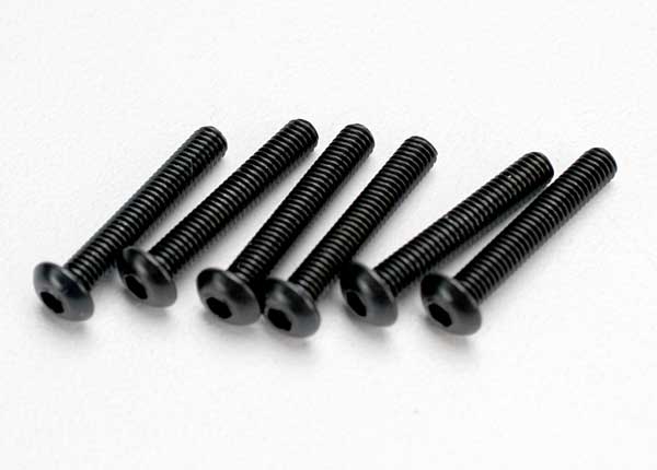 Traxxas 3x18mm Button Head Screws (6) TRA2583