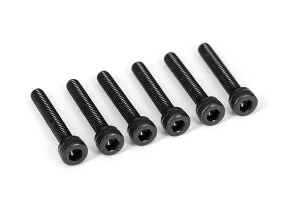 Traxxas Screws, 3x18mm cap-head machine (hex drive) (6) TRA2583X