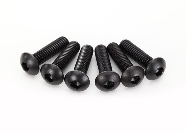 Traxxas Screws, 4x15mm button-head machine (hex drive) (6) TRA2594
