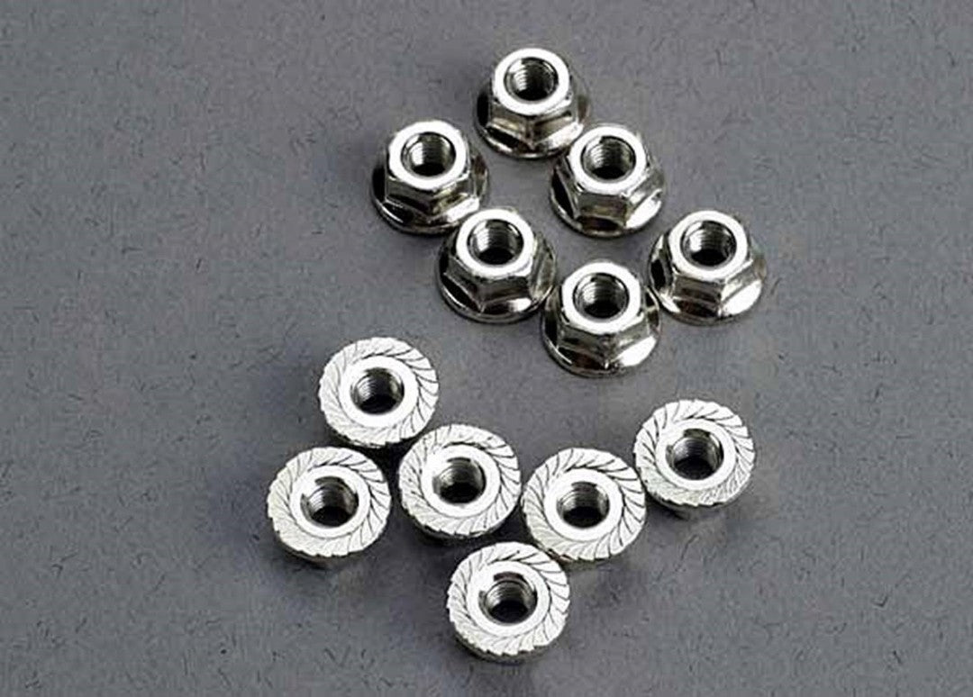 Traxxas 3mm Nuts, 3mm flanged (12) TRA2744