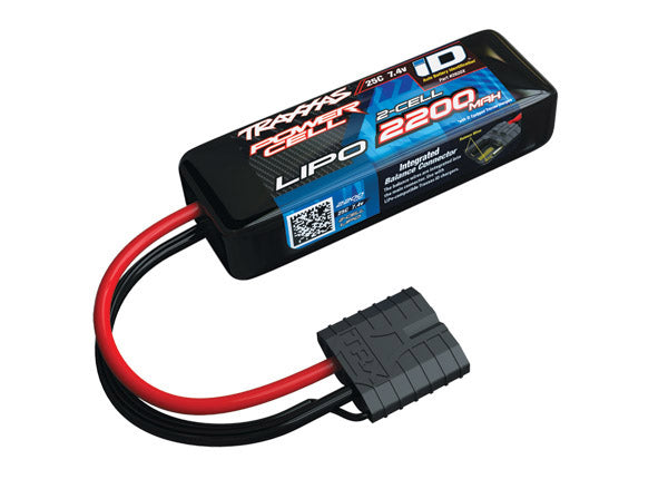 Traxxas 2200mAh 2S 7.4V 25C LiPo iD Connector TRA2820X