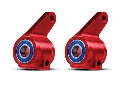 TRA3636X Traxxas Aluminum Steering Blocks w/Ball Bearings (Red) (2)