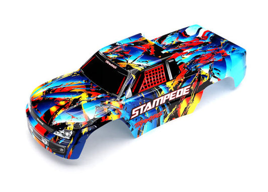 TRA3648 Traxxas Body, Stampede, Rock n' Roll (painted, decals applied)