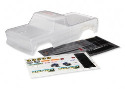 TRA3660 Traxxas Body, Bigfoot #1, (Clear requires painting)/window mask/decal sheet