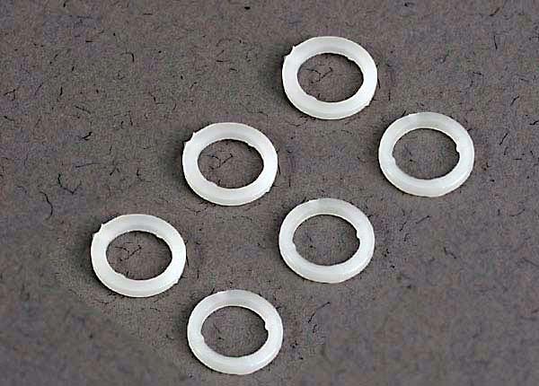 TRA3685 Traxxas Plastic Washers (White) (6)