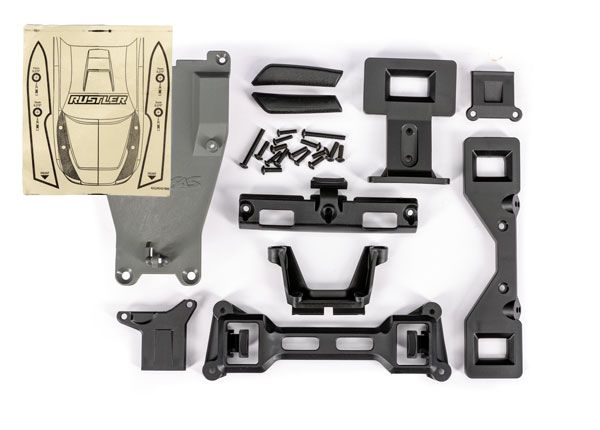 Traxxas Body conversion kit, Rustler (for clipless mounting) TRA3734R